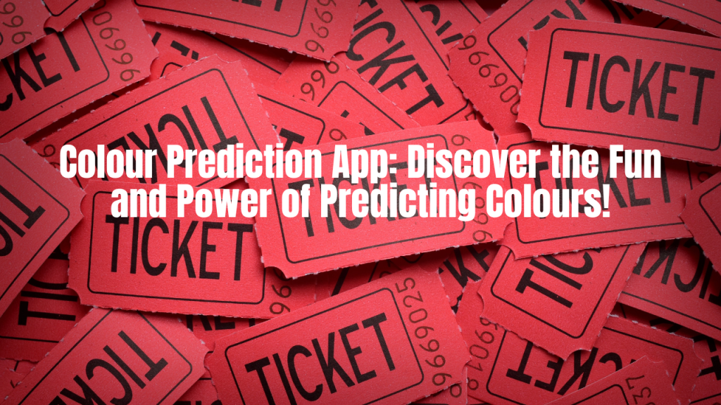 Colour Prediction App: Discover the Fun and Power of Predicting Colours!