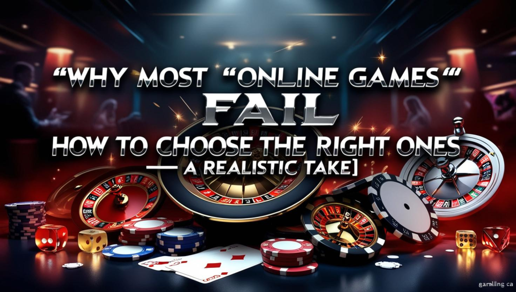 Why Most “Online Games” Fail and How to Choose the Right Ones — A Realistic Take